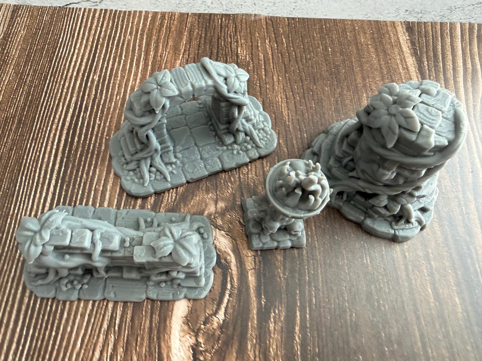 Dschungel-Tempel Komplett-Set 4 Teile