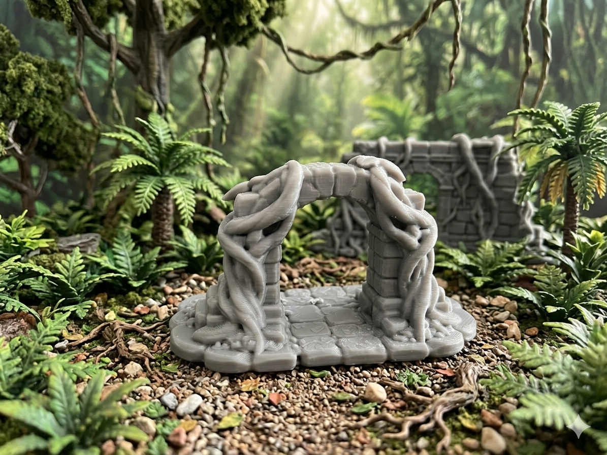 Verwachsener Dschungel-Torbogen