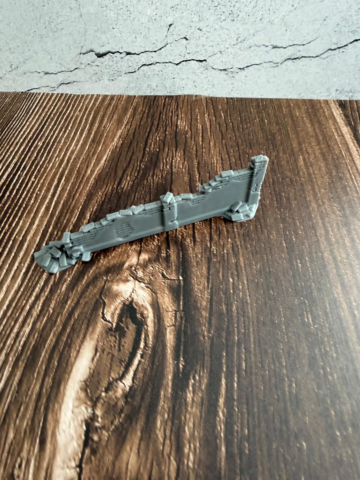 Niedrige Trümmermauer Scatter