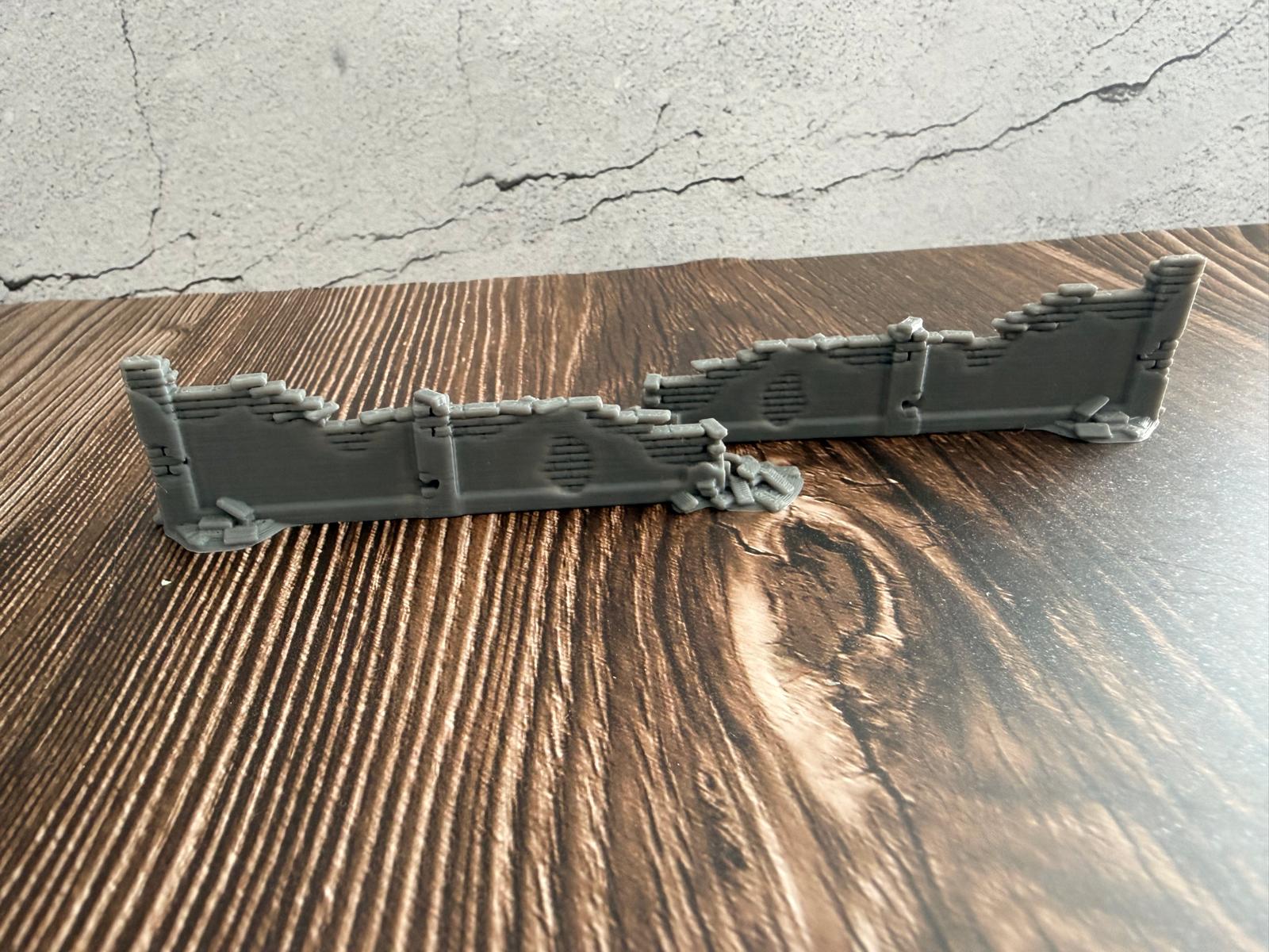 Niedrige Trümmermauer Scatter