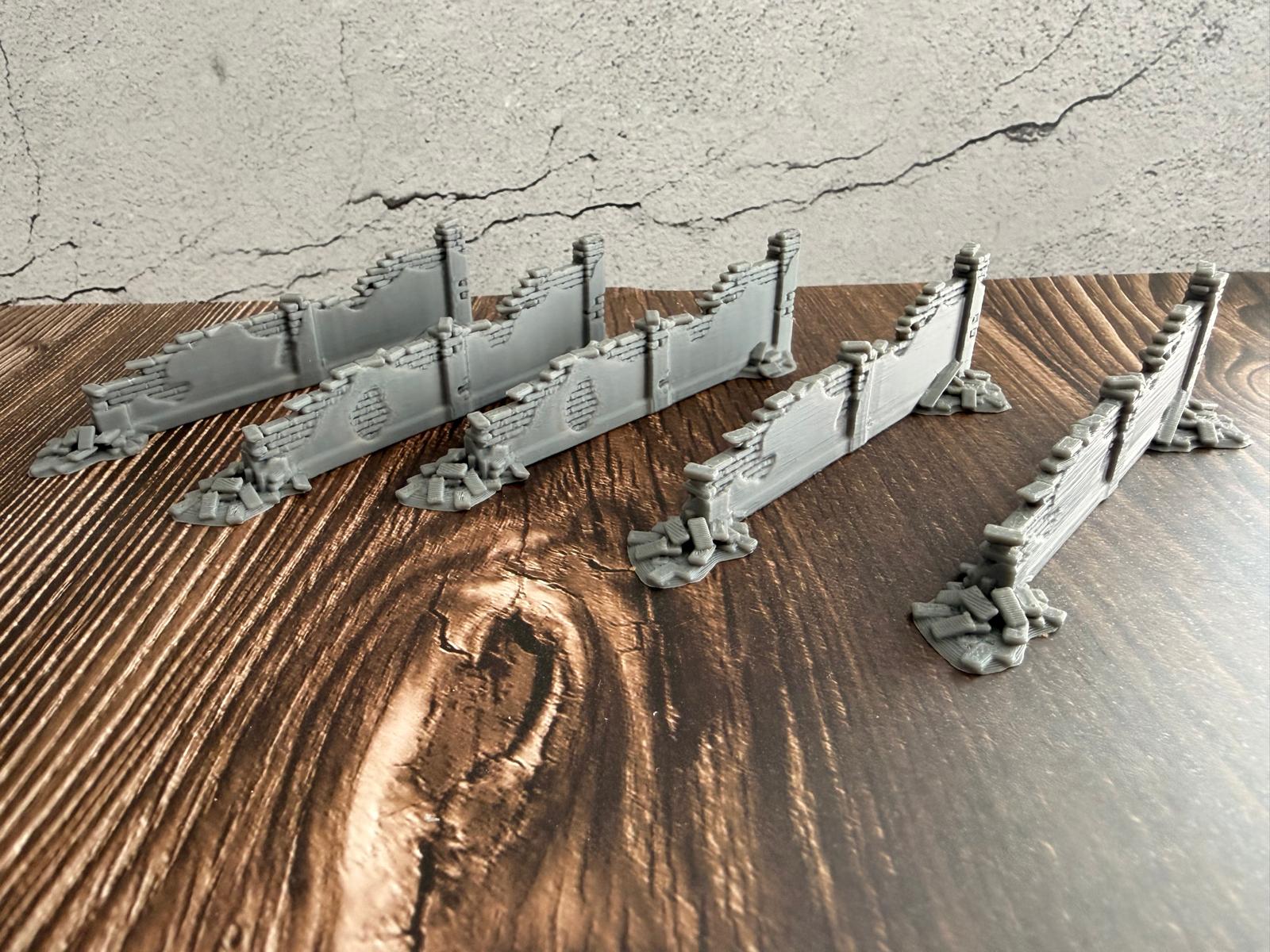 Niedrige Trümmermauer Scatter