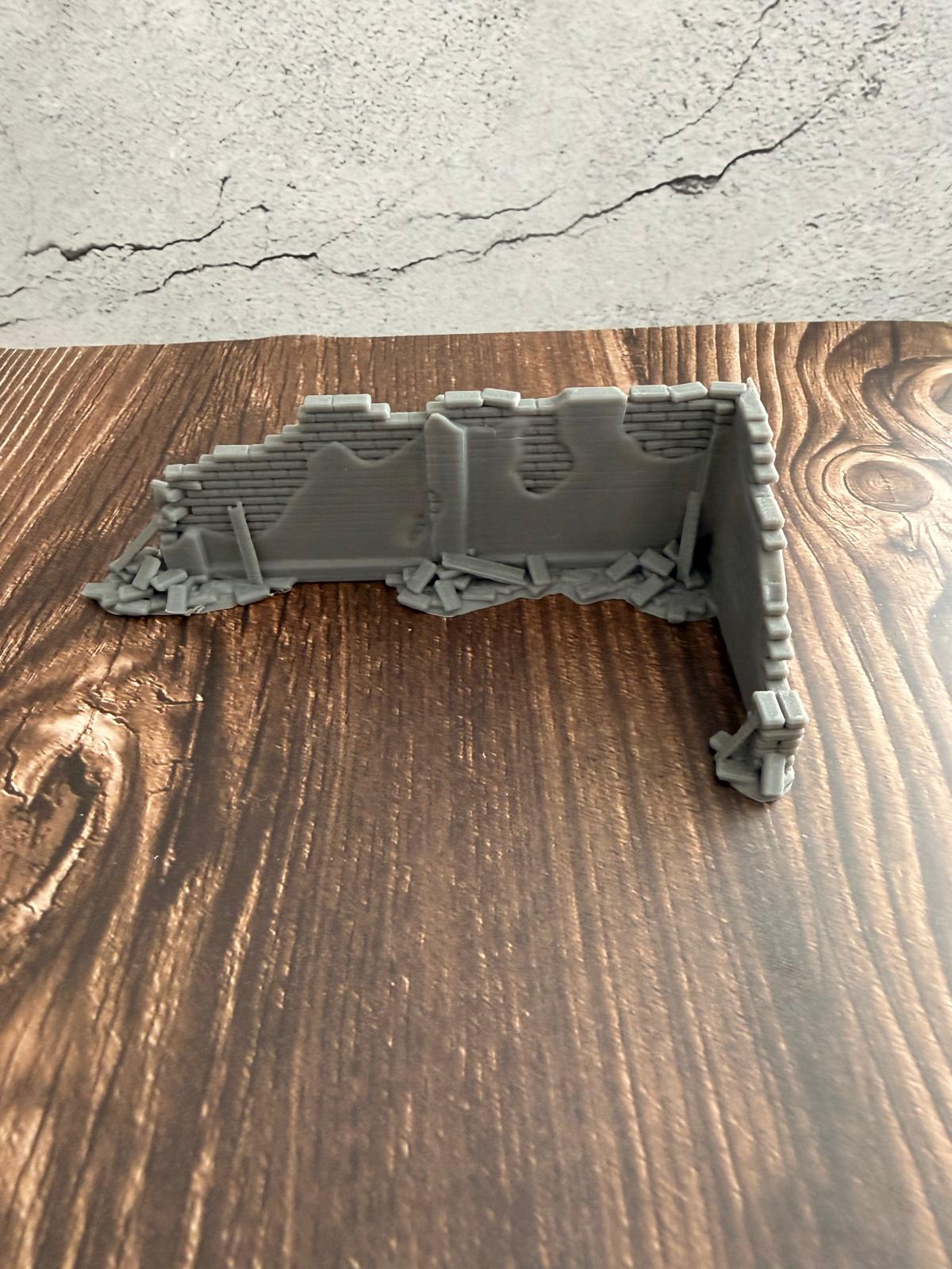 Zerstörte Stadtmauer Bundle Links und Rechts