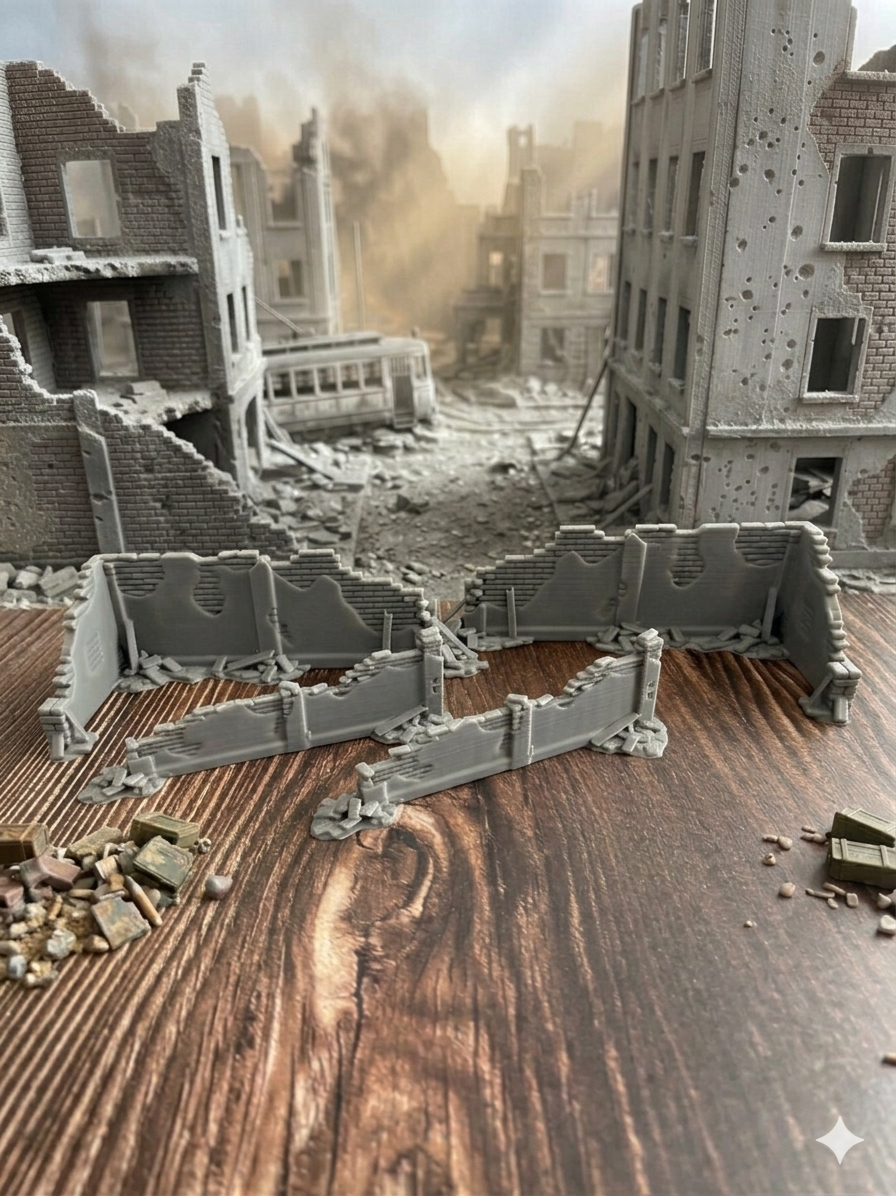 Ruinenstraße Komplett-Set 5 Teile