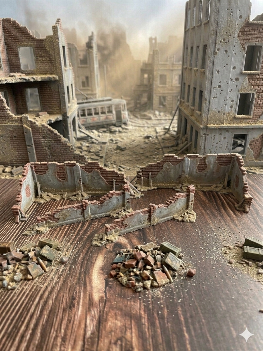 Ruinenstraße Komplett-Set 5 Teile